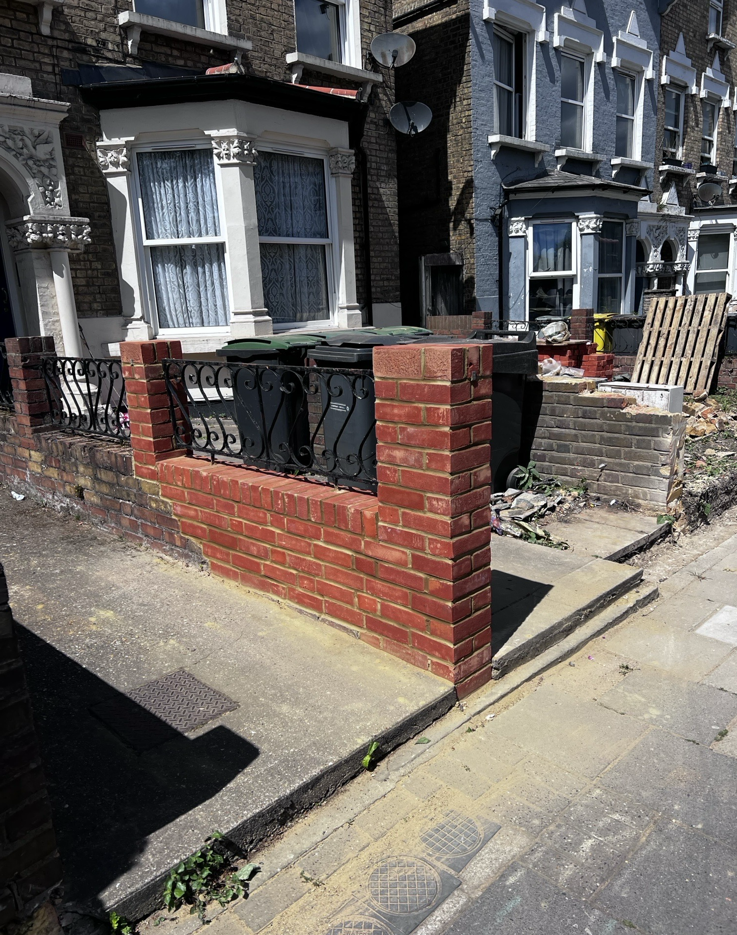 External groundworks and brickwork completed by Applewood Construction