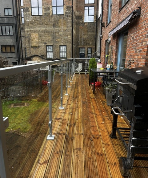 External groundworks and railings completed by Applewood Construction