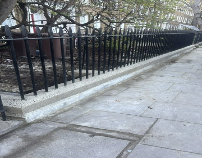 Completed external works